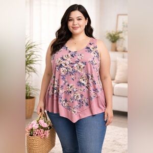 Atelier Sona Pink Floral Blouse